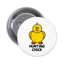 Hunting Chick Button