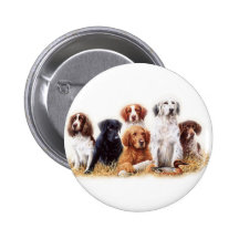 Hunting Dogs Pinback Button