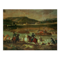 Hunting in the Forest at Compiegne postcards
