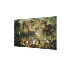 Hunting in the Forest of Fontainebleau Stretched Canvas Prints