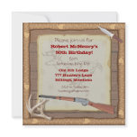 Hunting Invitation with wood frame
