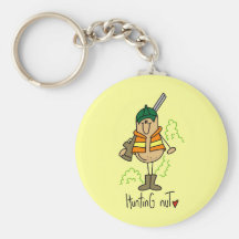 Hunting Nut T-shirts and Gifts Key Chain