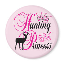 Hunting Princess Fridge Magnets