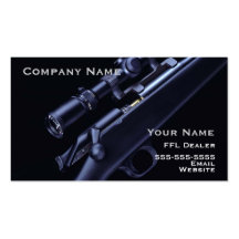 Hunting rifle business card 4
