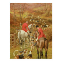 Hunting Scene, 1906 postcards