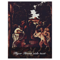 Hunting Scene Detail By Piero Di Cosimo Custom Flyer