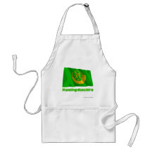 Huntingdonshire Waving Flag with Name Aprons