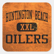 Huntington Beach Oilers Athletics Square Sticker