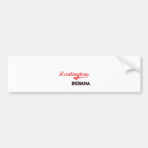 Huntington Indiana City Classic Bumper Sticker