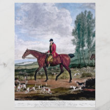 Huntsman to his majestys harriers custom flyer