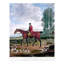Huntsman to his majestys harriers personalized letterhead
