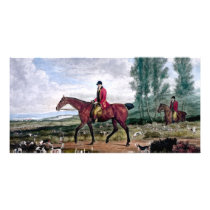 Huntsman to his majestys harriers picture card