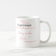 "Huppotosso d'épouses vos maris… Tasse