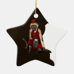 Hurdy Gurdy 3D Music Monkey 12 Ornament