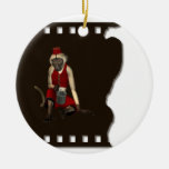Hurdy Gurdy 3D Music Monkey 12 Ornament