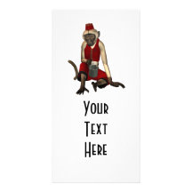 Hurdy Gurdy 3D Music Monkey 12 Photo Cards