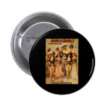 Hurly-Burly Extravaganza and Refined Vaudeville Pinback Buttons