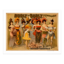 Hurly-Burly Extravaganza and Refined Vaudeville Post Cards