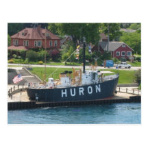 Huron Lightship Port Huron, MI St. Clair River Post Cards