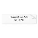 Hurrah! for AZ's SB1070 bumper stickers