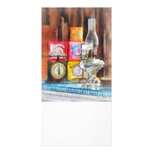 Hurricane Lamp and Scale Photo Card