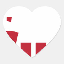 Hurricane Sandy Items Heart Stickers