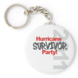 Hurricane Survival Party 1011 Key Chains
