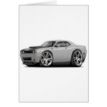 Hurst Challenger Silver Car Greeting Card