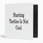 Hurting Turtles Is Not Cool Vinyl Binders