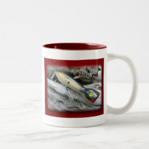Husband Anniversary Saltwater Lure Popper Mullet Coffee Mug