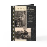 Husband, Birthday Husband steam train Greeting Cards