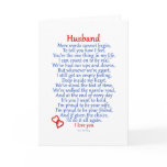 Husband Love cards