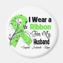 Husband - Lymphoma Ribbon Fridge Magnet