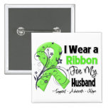 Husband - Lymphoma Ribbon Pinback Button