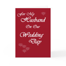 Husband on Our Wedding Day Card