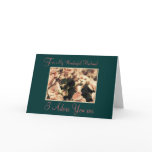 Husband Valentine, Green Peach Romantic Card