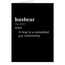HUSBEAR DEFINITION CARDS