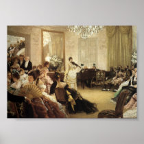 "Hush" Young Victorian Lady Playing Violin Posters
