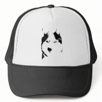 Husky Caps Sled Dog Caps  Husky / Wolf Hats Gifts