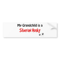 Husky Grandchild Bumper Sticker