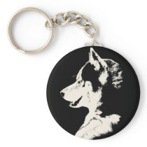 Husky Keychain Siberian Husky Malamute Gifts
