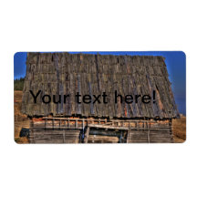 Hut HDR Custom Shipping Label