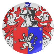 Hutchinson Coat of Arms Dinner Plate