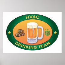 HVAC Drinking Team Poster