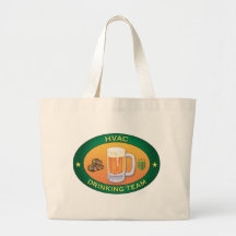 HVAC Drinking Team Tote Bags