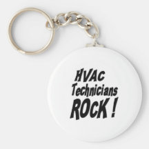 HVAC Technicians Rock! Keychain
