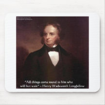 HW Longfellow "All Comes Around" Wisdom Quote Gift Mouse Pads