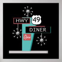 HWY 49 Diner Poster