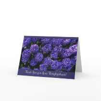 Hyacinths Floral Photography Thank You Card