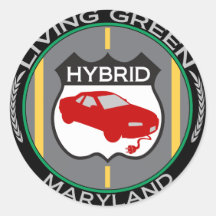 Hybrid Maryland Stickers